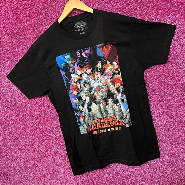 My Hero Academia Heroes Rising Anime Movie Poster Tee L - Image 3