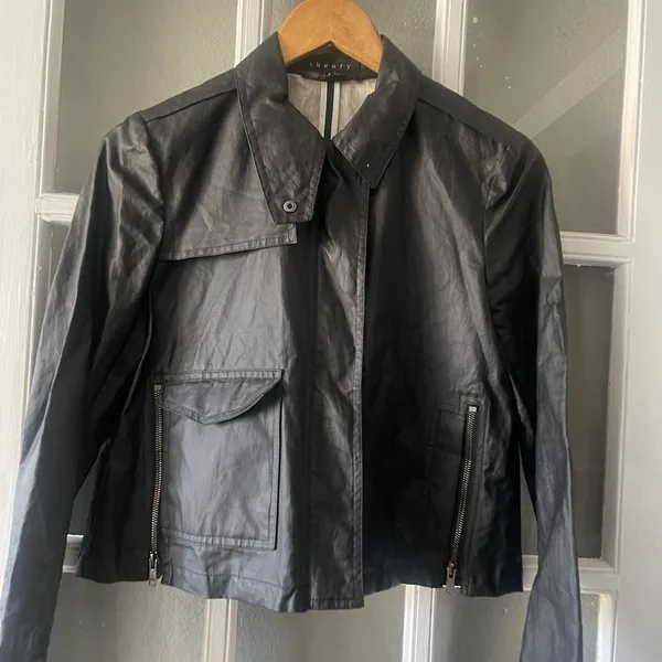 Theory Faux Leather Jacket - Image 2