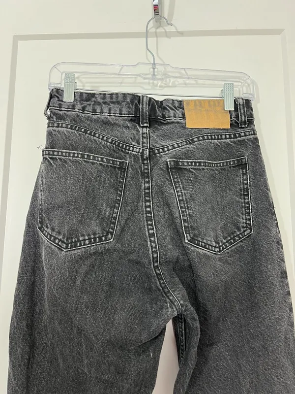 Zara Size 2 Black 100% Cotton Rigid High-Rise Jeans - Image 5