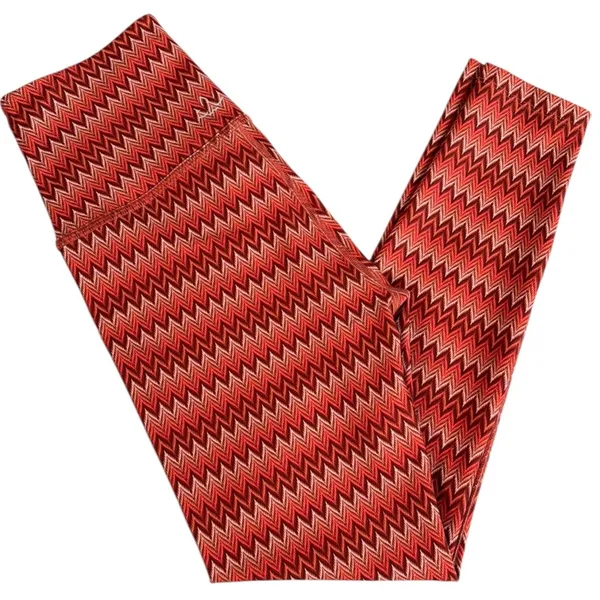 Like New Beyond Yoga High Waisted Midi Leggings Paprika Chevron Size Small - Image 3