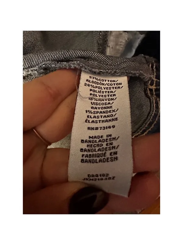 One5One Denim Medium Wash Blue Jacket Size L - Image 7