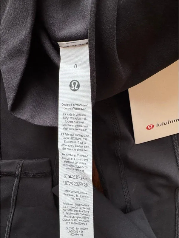Lululemon Align With Pockets High Rise 28” Black Size 0 NWT - Image 6