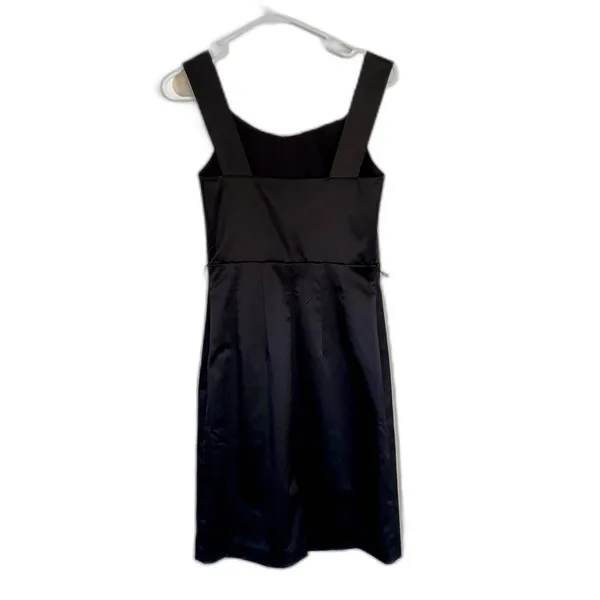 The Limited Event Satin Sheath Dress Pleated Bodice Little‎ Black Dress Size 2 - Image 4