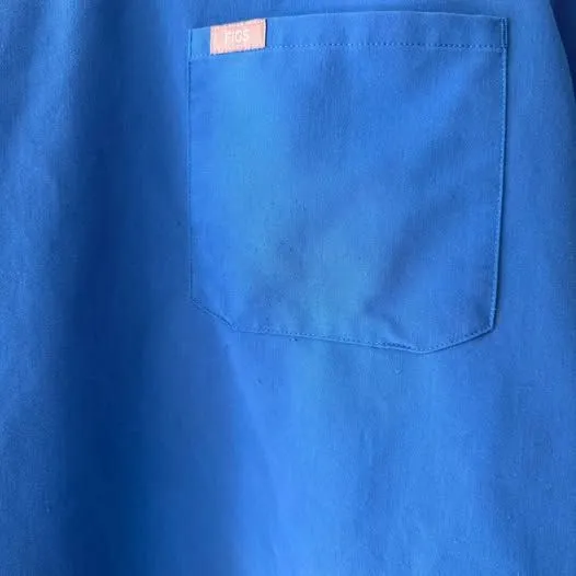 Figs Casma Scrub Top Size XL/P Royal Blue - Image 4
