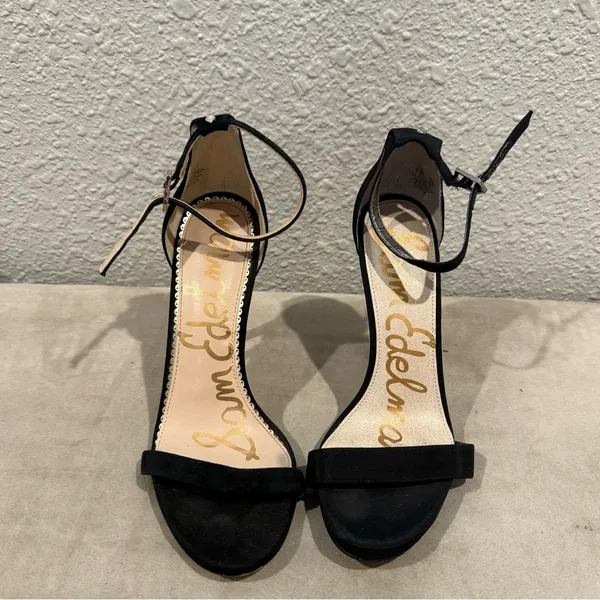 Sam Edelman Black‎ Ankle Strap Heels Size 6.5 - Image 2