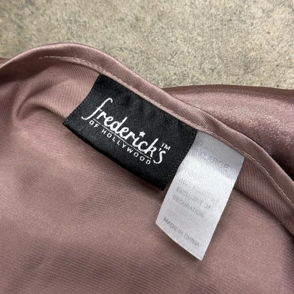 Victoria's Secret Vintage Fredrick’s of Hollywood y2k coquette lace slit slip dress - Image 4