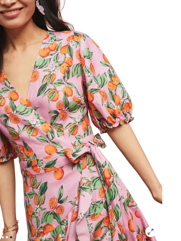 Finders Keepers Aranciata Wrap Dress Size Small - Image 5
