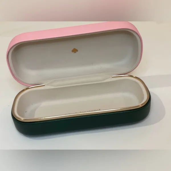 Kate Spade‎ Women’s Green and Pink Sunglasses Eyeglasses Case - Image 10