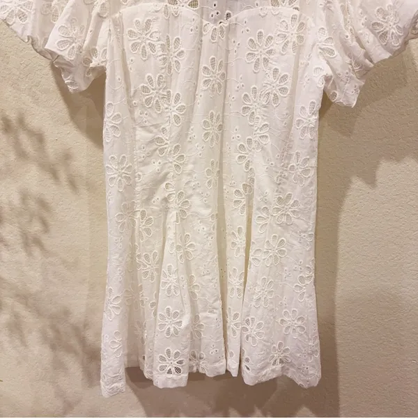 En Saison Adina Lace Mini Dress in White Size Small NWT - Image 4