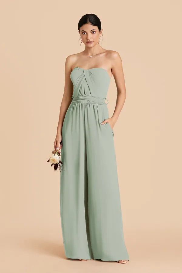 Birdy Grey Chiffon Gigi Dress Jumpsuit - Image 2