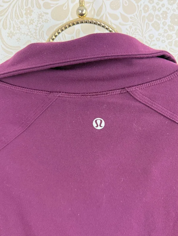 Lululemon Women's Plum Nice Asana Full Zip Activewear Jacket - Size - 12 - Image 8