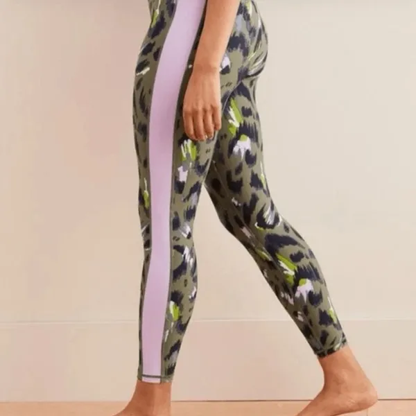 Aerie High-waisted Move 7/8‎ Leggings leopard purple green size XS - Image 9