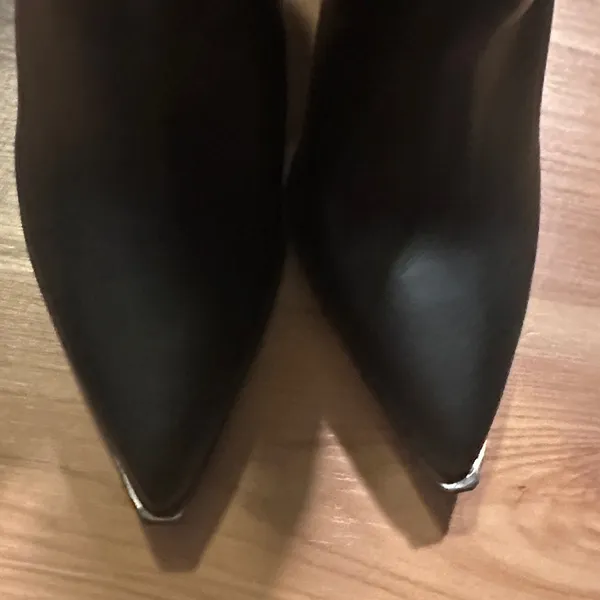 Forever 21 Sleek Black Heeled Boots - Image 2