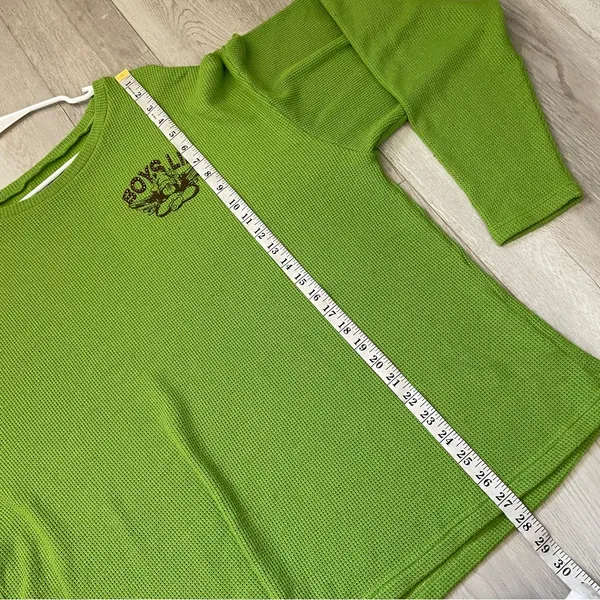 Boys Lie Sweatshirt love bites v2 thermal oversized womens Green (one size) - Image 6