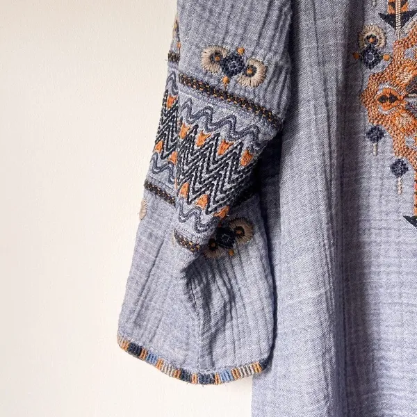 Johnny Was Amika Peasant Blouse Size S - Image 8