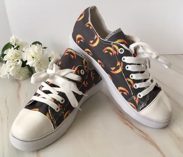 Halloween Sneakers, Size 8 - Image 2