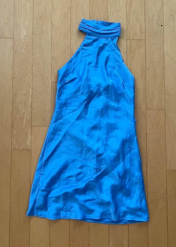 Princess Polly take me back mini dress in blue - Image 3