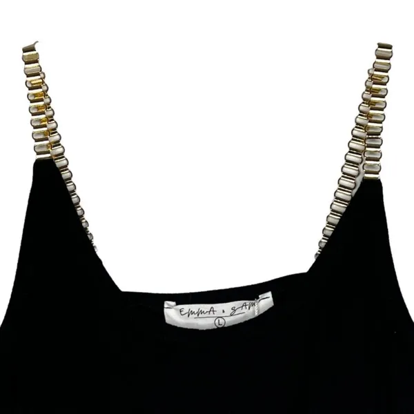 Emma & Sam Black Crop‎ Top nwt - Image 2