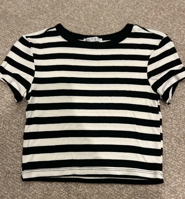ZARA Striped Baby Tee - Image 2