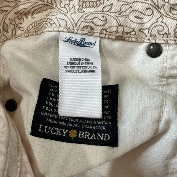 LUCKY BRAND Patchwork Pink Denim Charlie Skinny Style Jeans Pants Size 8 / 29 - Image 10