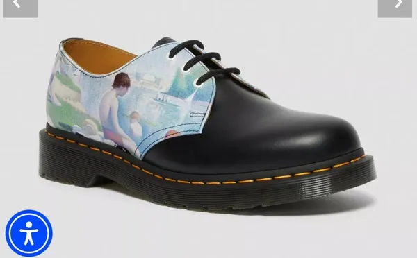 Dr. Martens 1461 THE NATIONAL GALLERY SEURAT OXFORD SHOES Bathers at Asnières - Image 2