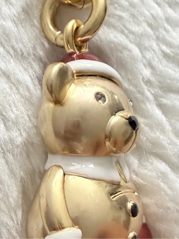 Coach Santa 3D Bear Bag Charm NWOT - Image 12