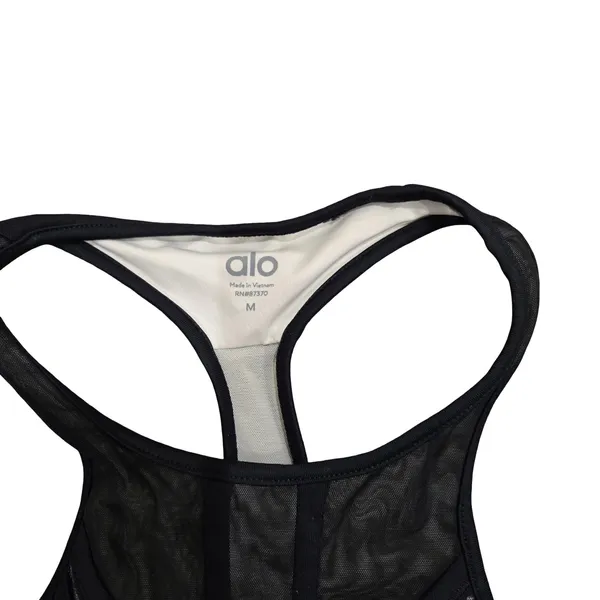 Alo Half Moon Sport Bra in Black Size:‎ M - Image 4
