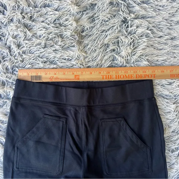 Maeve By Anthropologie Black Size Medium Flare Leg Side Slit Comfort Pants - Image 5