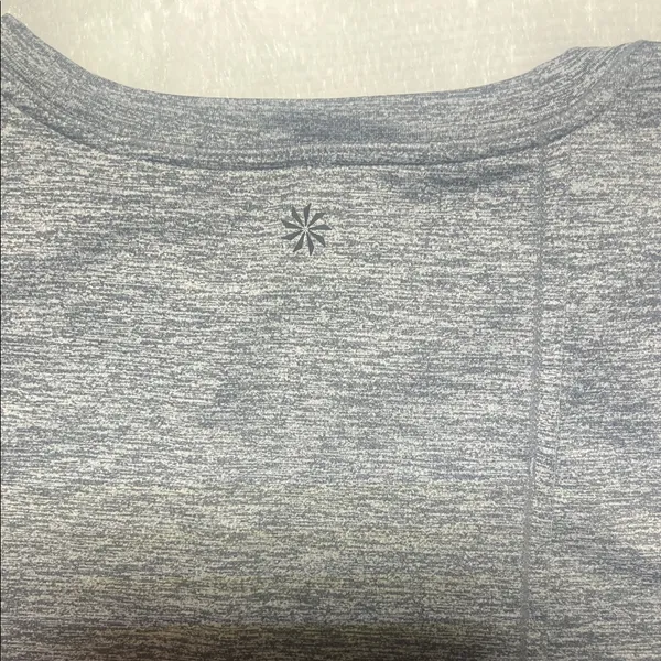 Athleta Heather Gray Crew Neck Top - Image 4