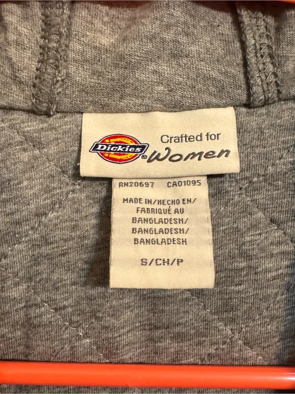 Dickies Crafted for Women Black Hooded Workwear Utility Jacket Size S - Image 2