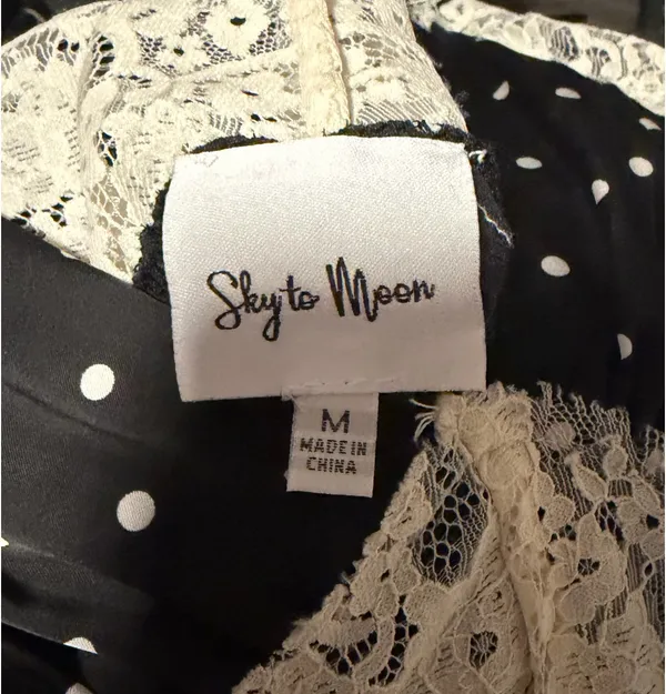 Sky to Moon Polka Dot Dress - Image 3