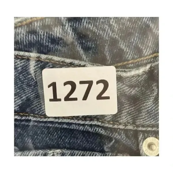 MNG Denim Blue Wash High Rise Wide Leg Cotton Y2K Jeans SZ 1 #1272 - Image 11