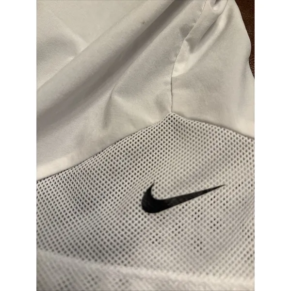 Nike Pro Shorts Womens Small White/ Gray Dri-Fit Running Workout Breathable - Image 6