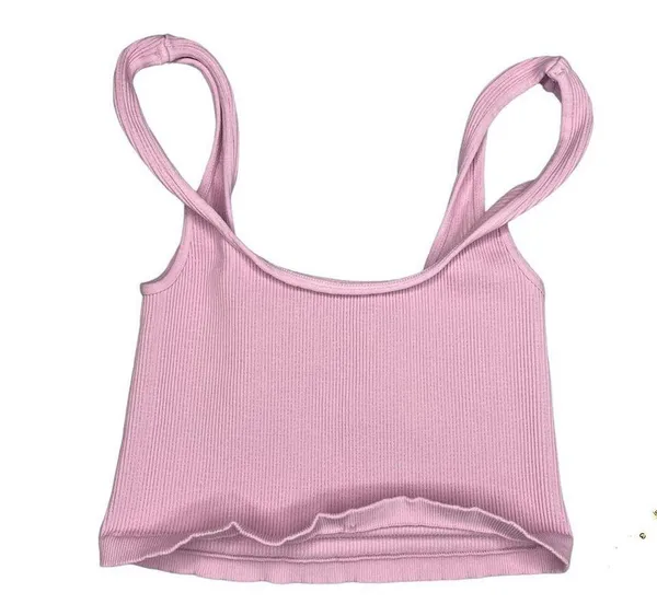 Free People HAPPINESS RUNS SQUARE NECK CROP TOP TANK PINK M L - Image 10