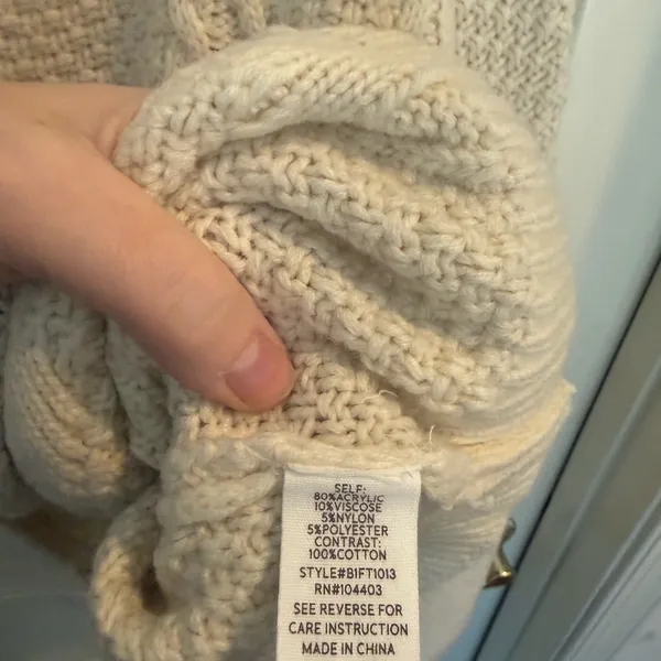 Altar'd State Cream Cable Knit Sweater - Image 7