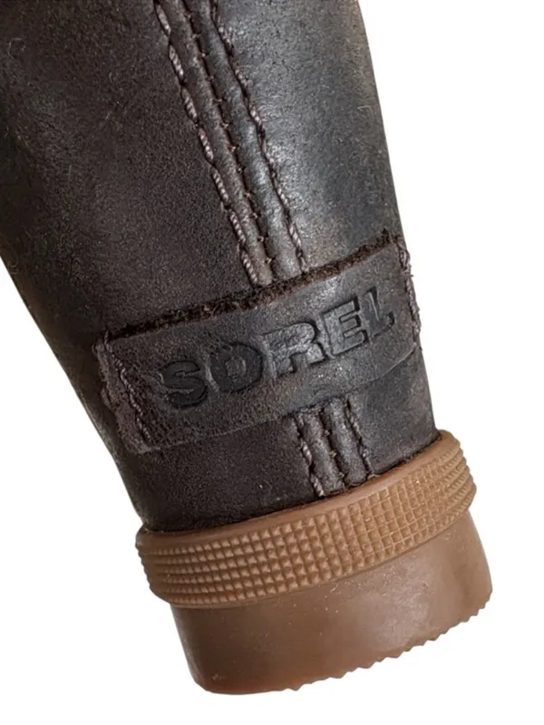 EUC Sorel Leather Joan of Arctic Il Wedge Boots Brown Size 7.5 - Image 7
