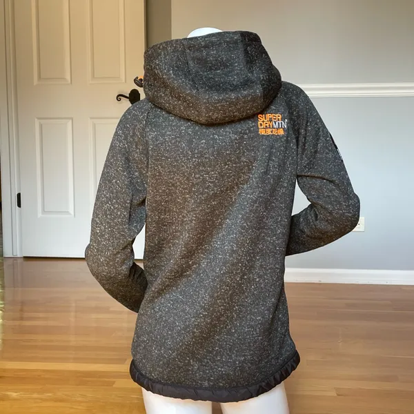 Superdry Mountain Storm Team Fuji Jacket Men’s S Gray StormDouble Ziphood - Image 3