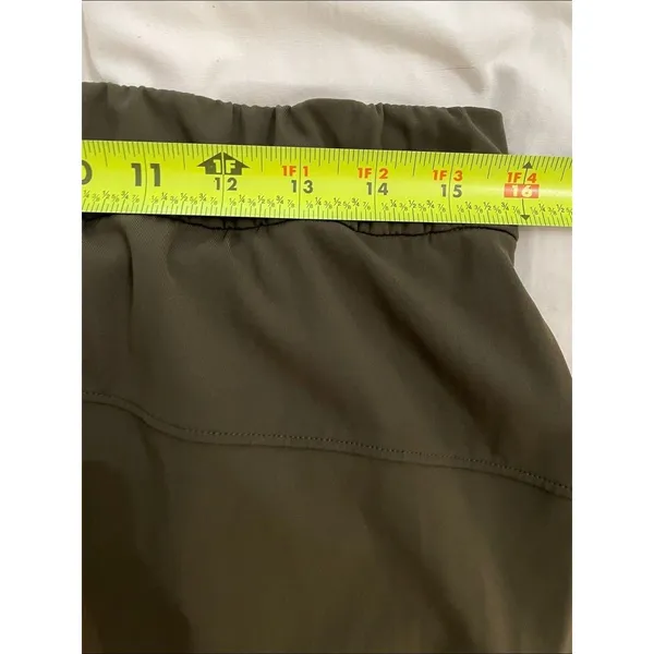 Lululemon On The Fly Crop 23" Dark Olive Green Luxtreme Drawstring Pants Size 8 - Image 6
