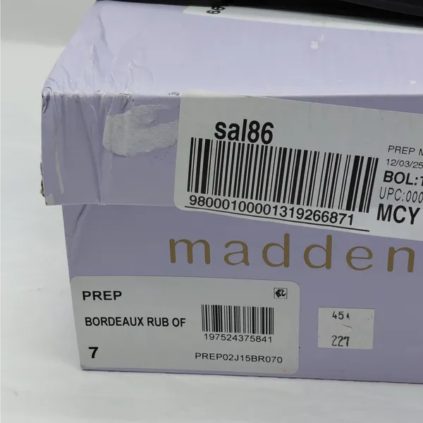 Madden Girl Penny Loafers Womens Sz 7 Y2K Burgundy Preppy Workwear Comfort Shoes - Image 10