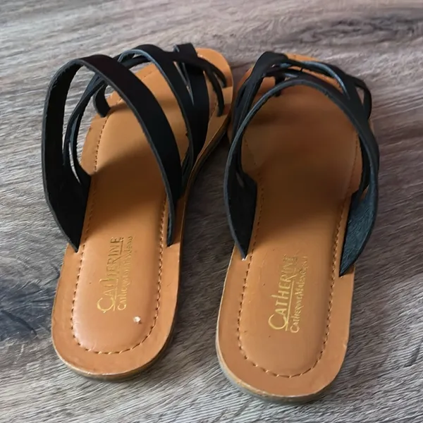 Catherine Malandrino Somang Black Sandals Size 6 - Image 7