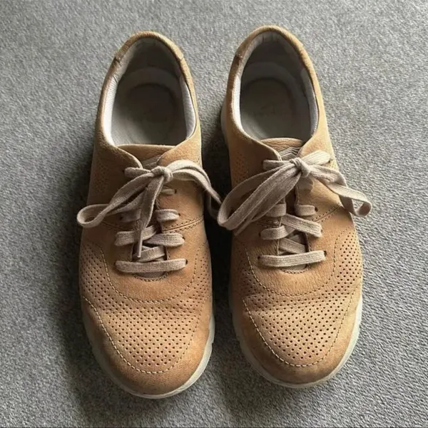 Dansko Alissa Sneaker Gold Print Leather Athletic Casual Oxford Women’s Size 39 - Image 2
