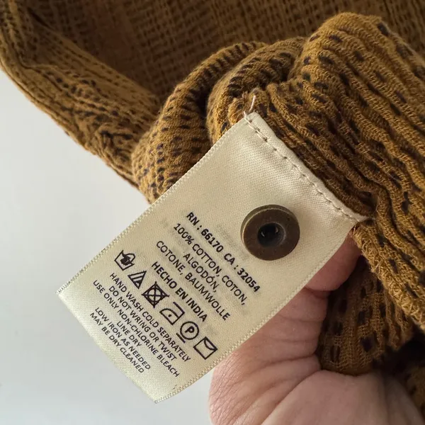 Anthropologie Akemi + Kin Sleeveless‎ Patterned Boho Brown Blouse - Image 8