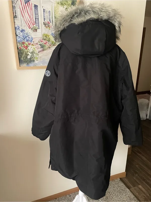 Lands' End Women's Expedition Down Waterproof Winter Parka 2X Black - Image 6