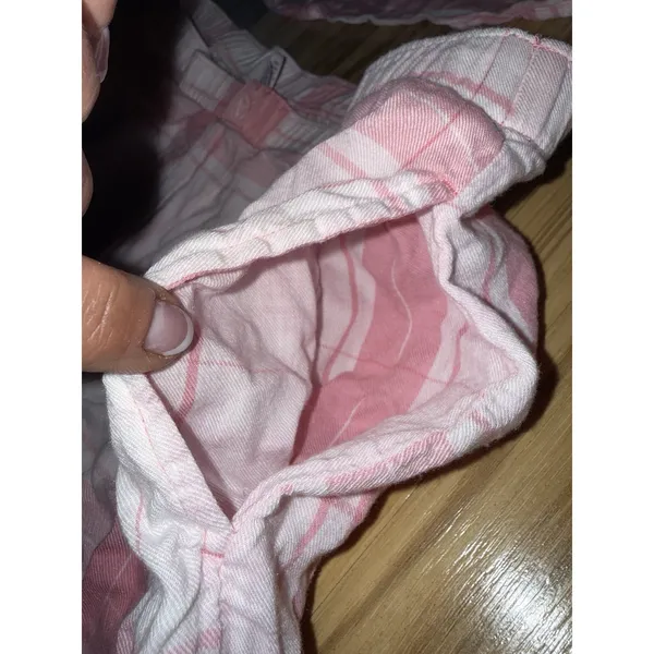 Victoria's Secret Pink Sz‎ XL Plaid Short Sleeve Pajama Set Cotton Pajamas - Image 5