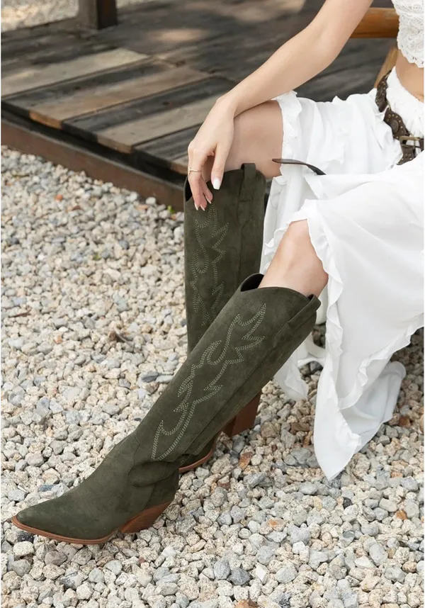 Amazon Green Cowboy Boots - Image 2