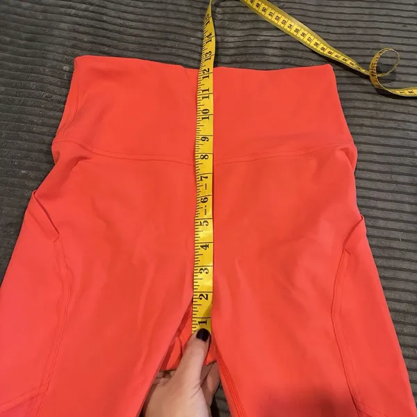 Lululemon Wunder Under Pant in Full-On Luon fabric Coral Size 8 EUC - Image 6