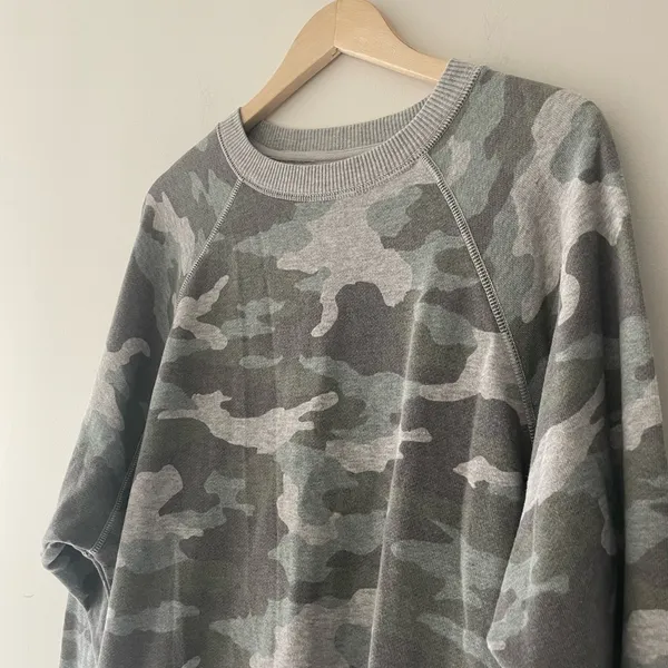 Aerie Oversized Camo Print‎ Crewneck Pullover Sweatshirt - Image 2