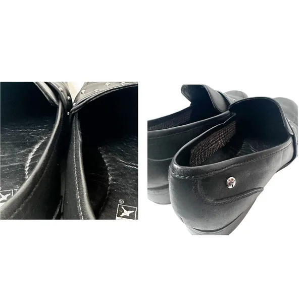 Pikolinos black studded leather loafers — estimated size 7–7.5 - Image 7