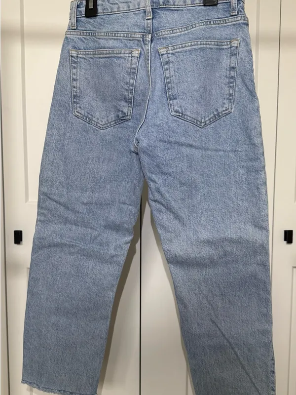 Topshop Light Blue Straight Jeans - Image 2
