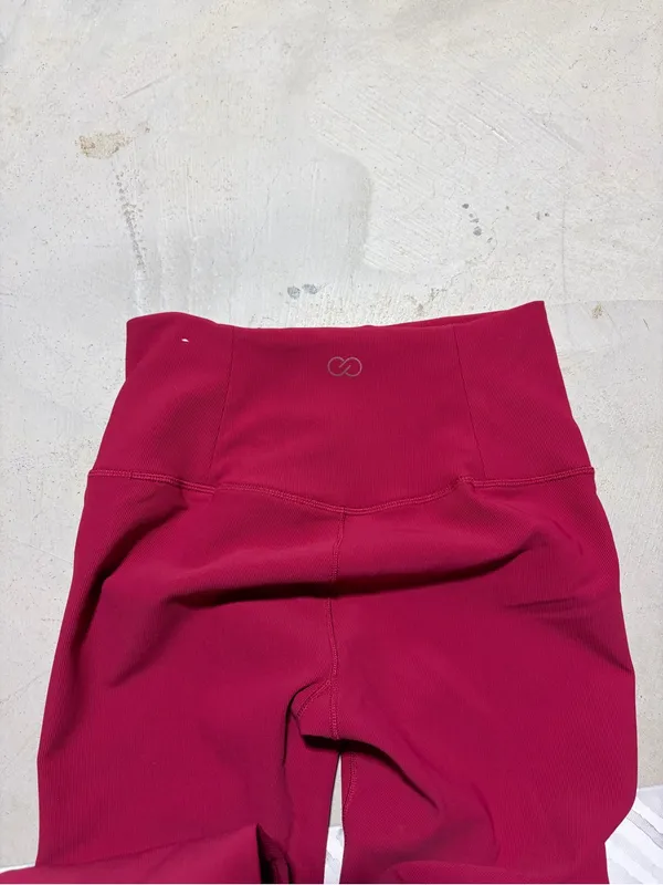 Calia Carrie underwood Women's ribbed Active Leggings red small - Image 6